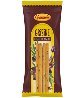 Grisine cu bucati de masline, 100g